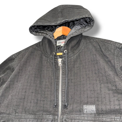 Vintage Stussy Hooded Work Jacket