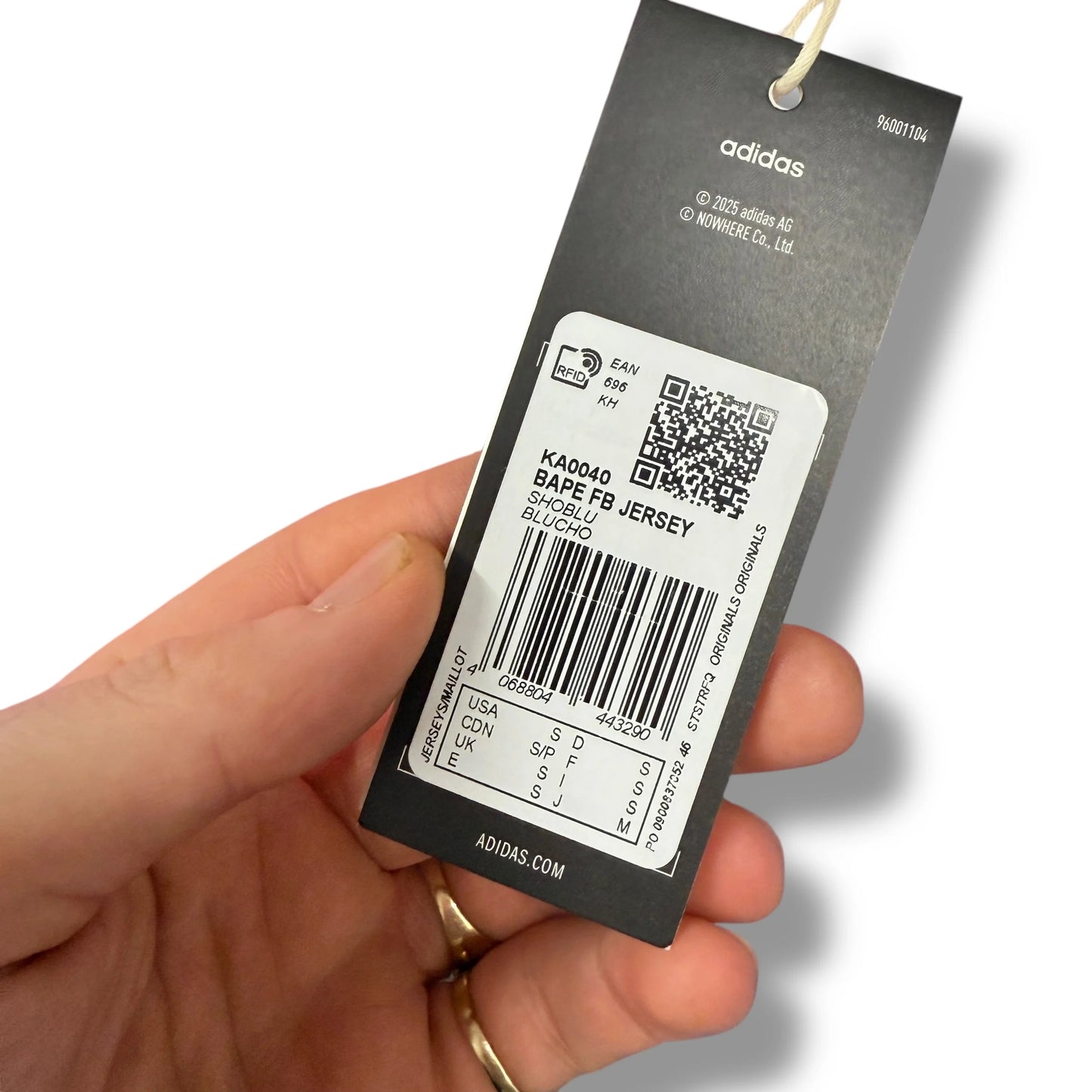 Vintage Adidas X A Bathing Ape Short-sleeve Football/soccer Jersey