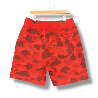 Vintage A Bathing Ape Knit Camo Sweat Shorts