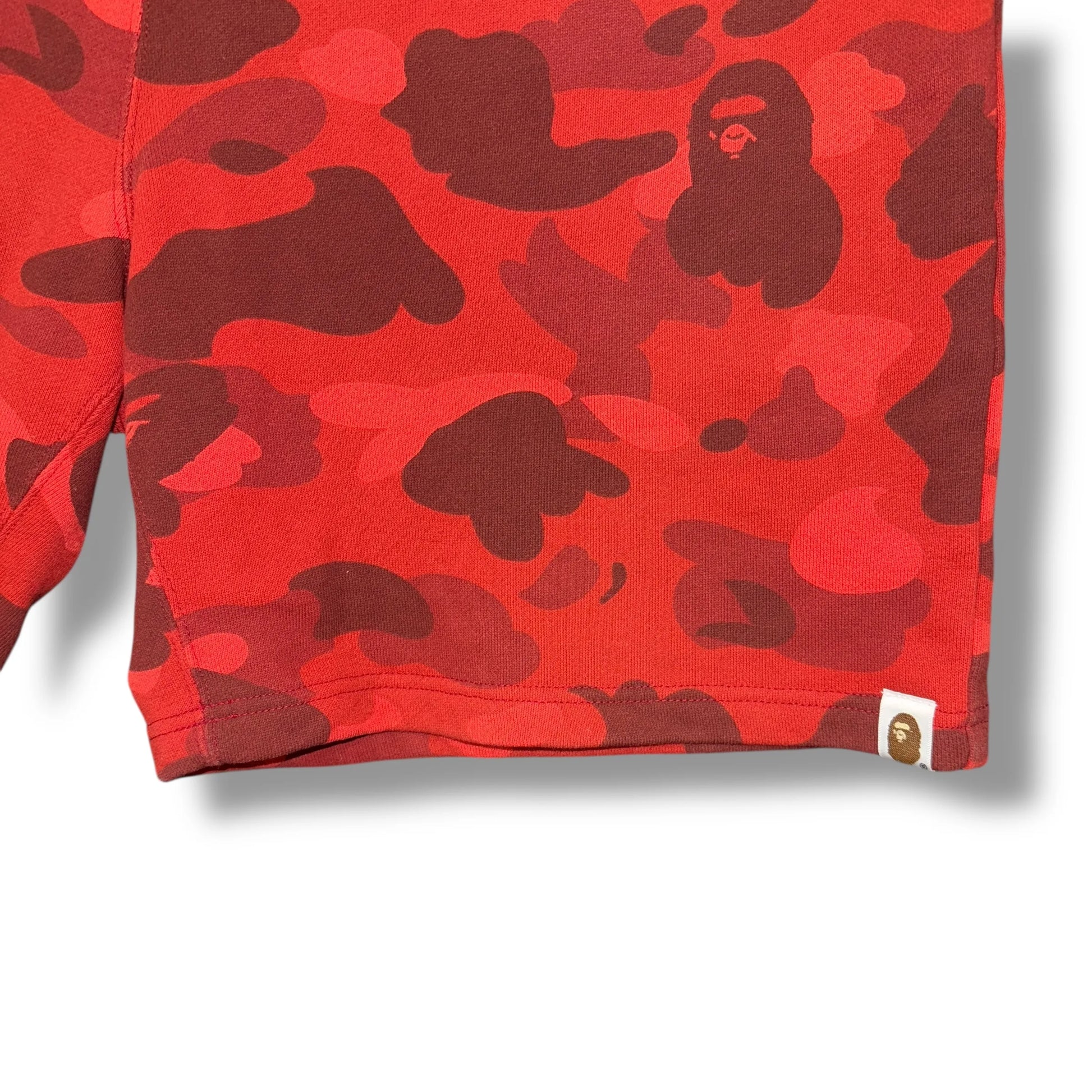 Vintage A Bathing Ape Knit Camo Sweat Shorts