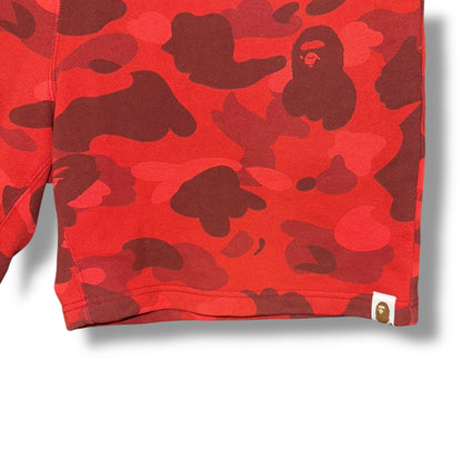 Vintage A Bathing Ape Knit Camo Sweat Shorts