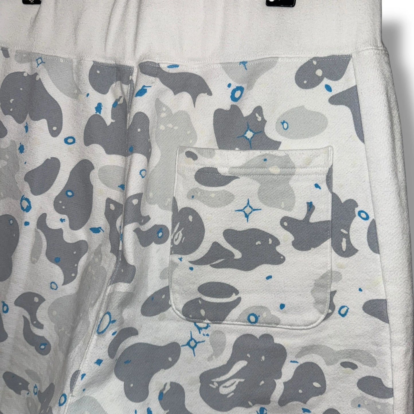 Vintage A Bathing Ape Graphic Camo Fleece Shorts