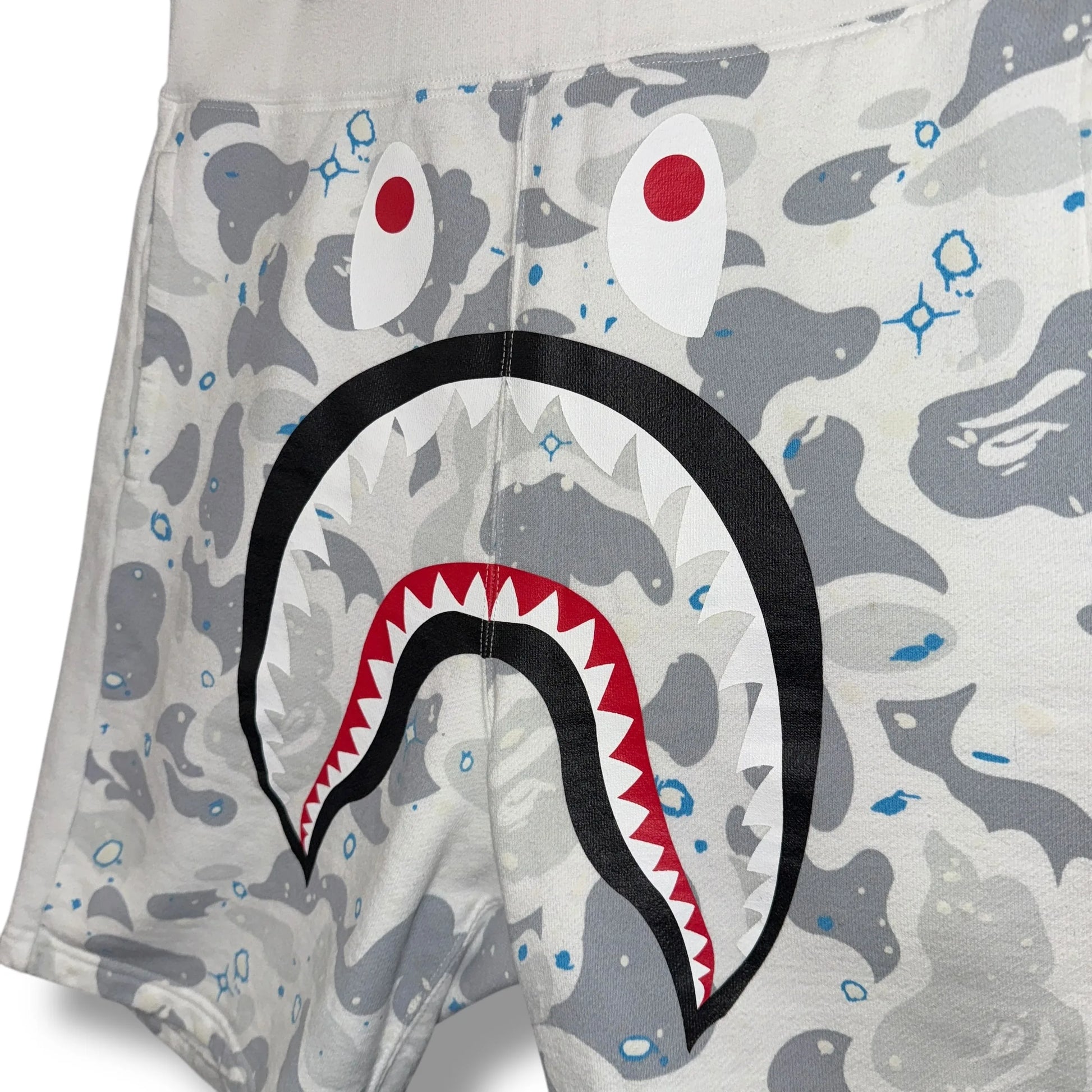 Vintage A Bathing Ape Graphic Camo Fleece Shorts