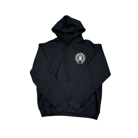 Chrome Hearts Black Horseshoe & American Flag Hoodie