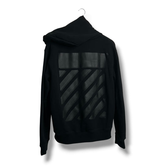 Off-white Zip-up Hoodie Black Medium