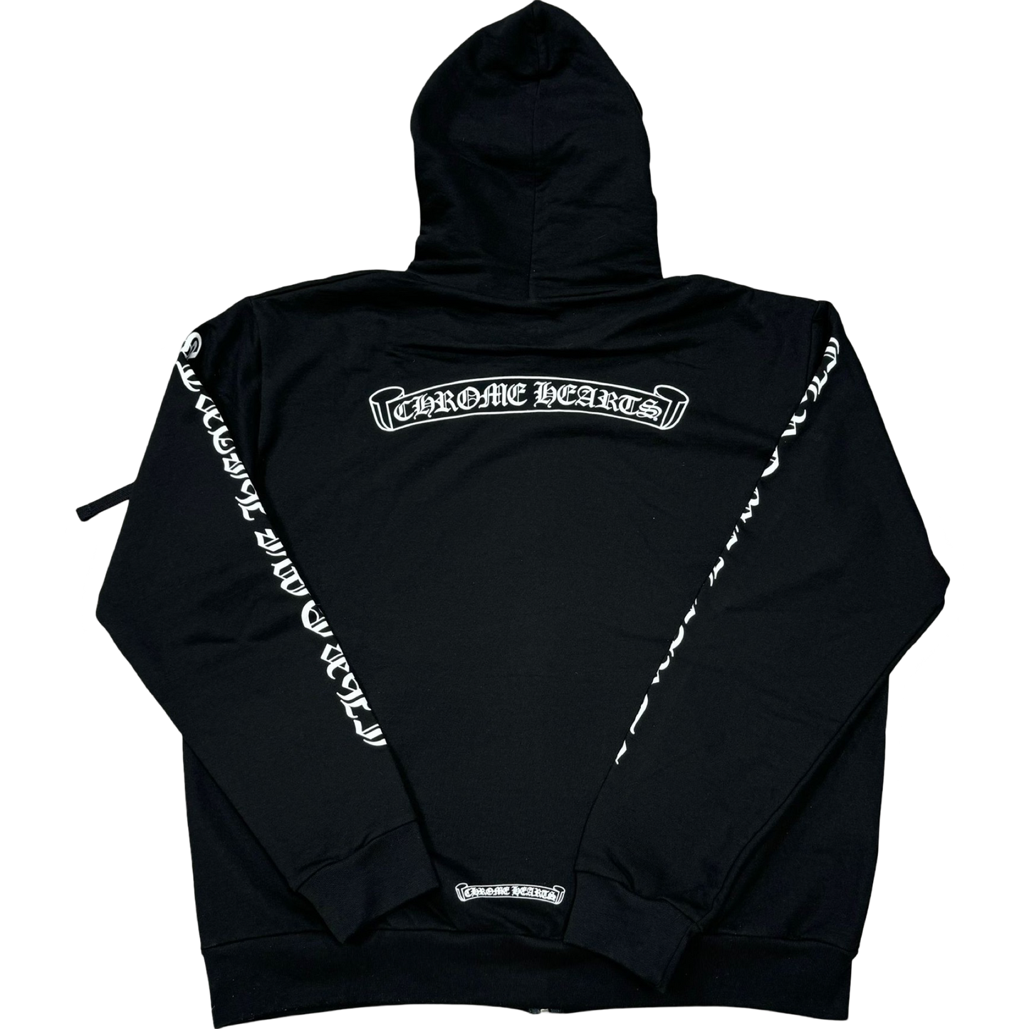 Chrome Hearts Zip Up Hoodie Black