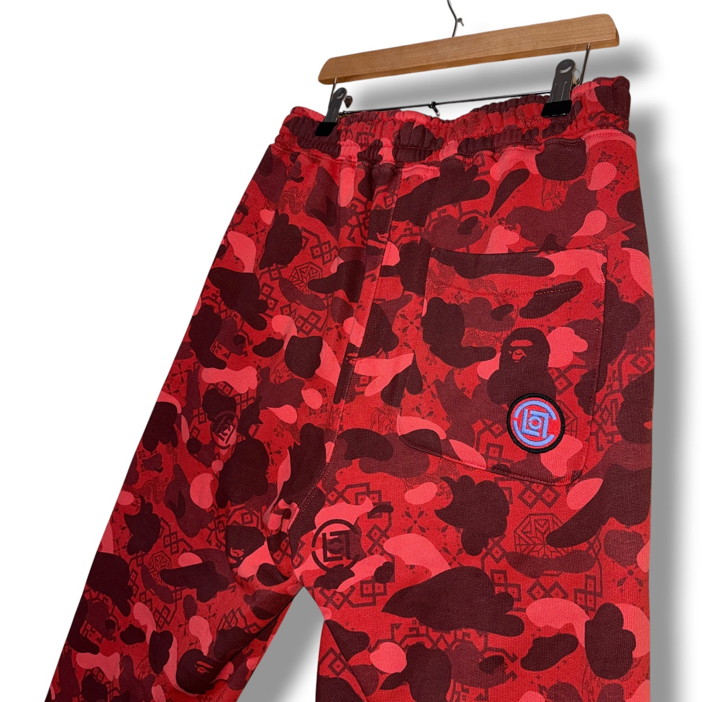 A Bathing Ape Sweatpants Red