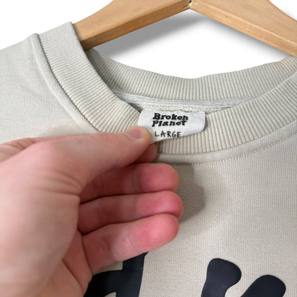 Broken Planet Sweatshirt Beige