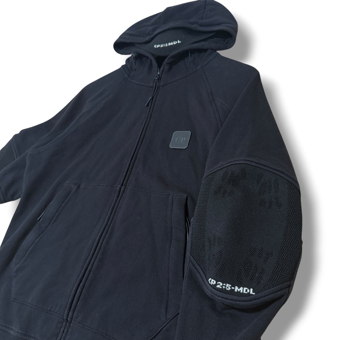 Cp Company Zip-up Hoodie Black