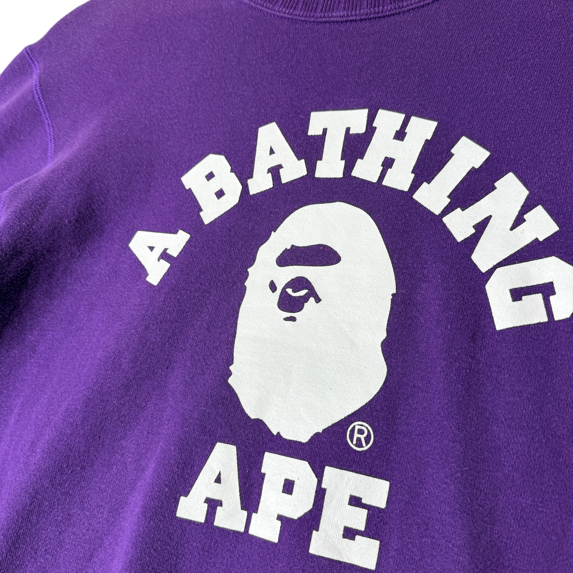 A Bathing Ape Sweatshirt Purple