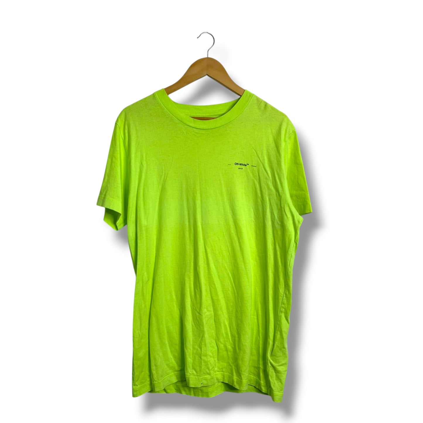 Off-white Graphic T-shirt Green Medium