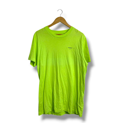 Off-white Graphic T-shirt Green Medium