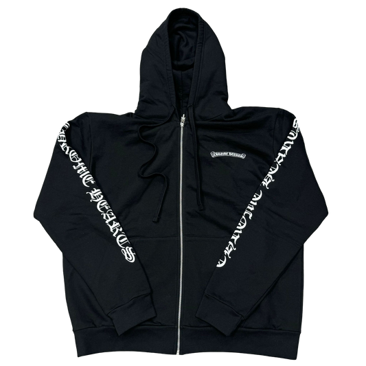 Chrome Hearts Zip Up Hoodie Black