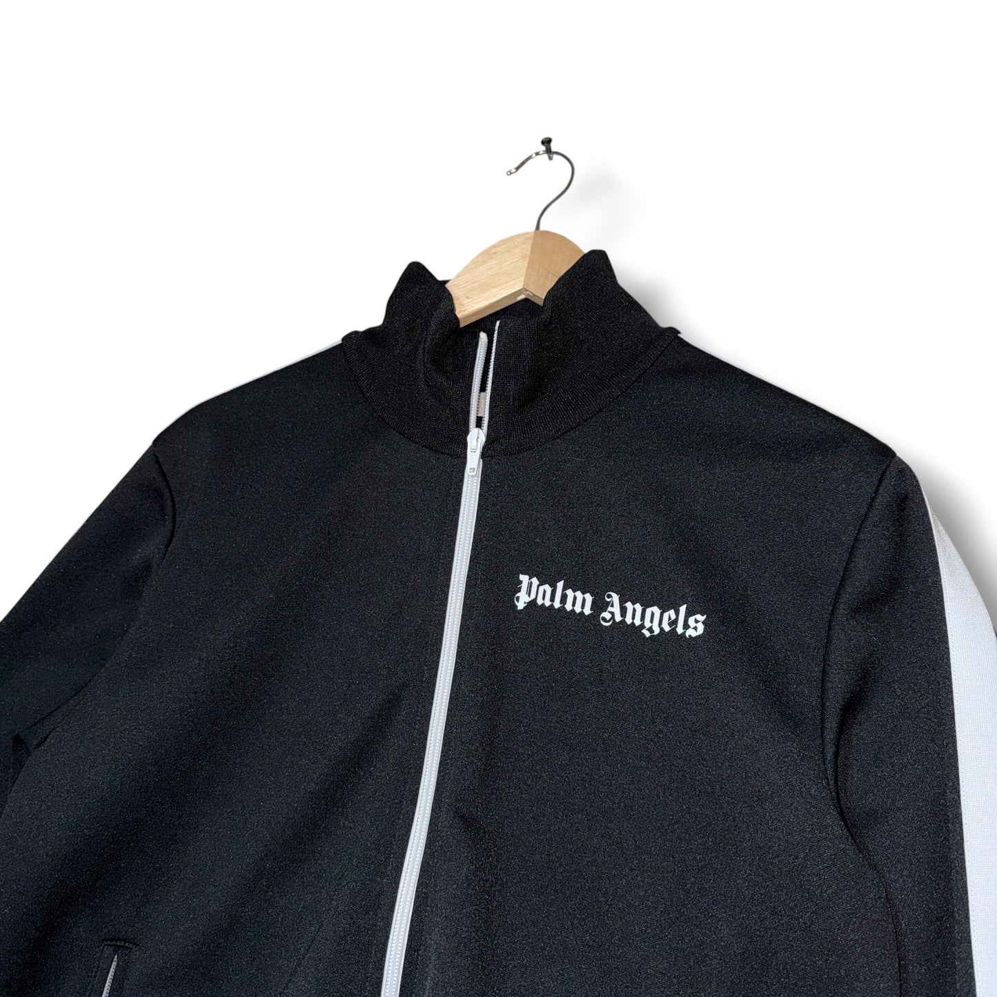 Palm Angels Zip-up Hoodie Black