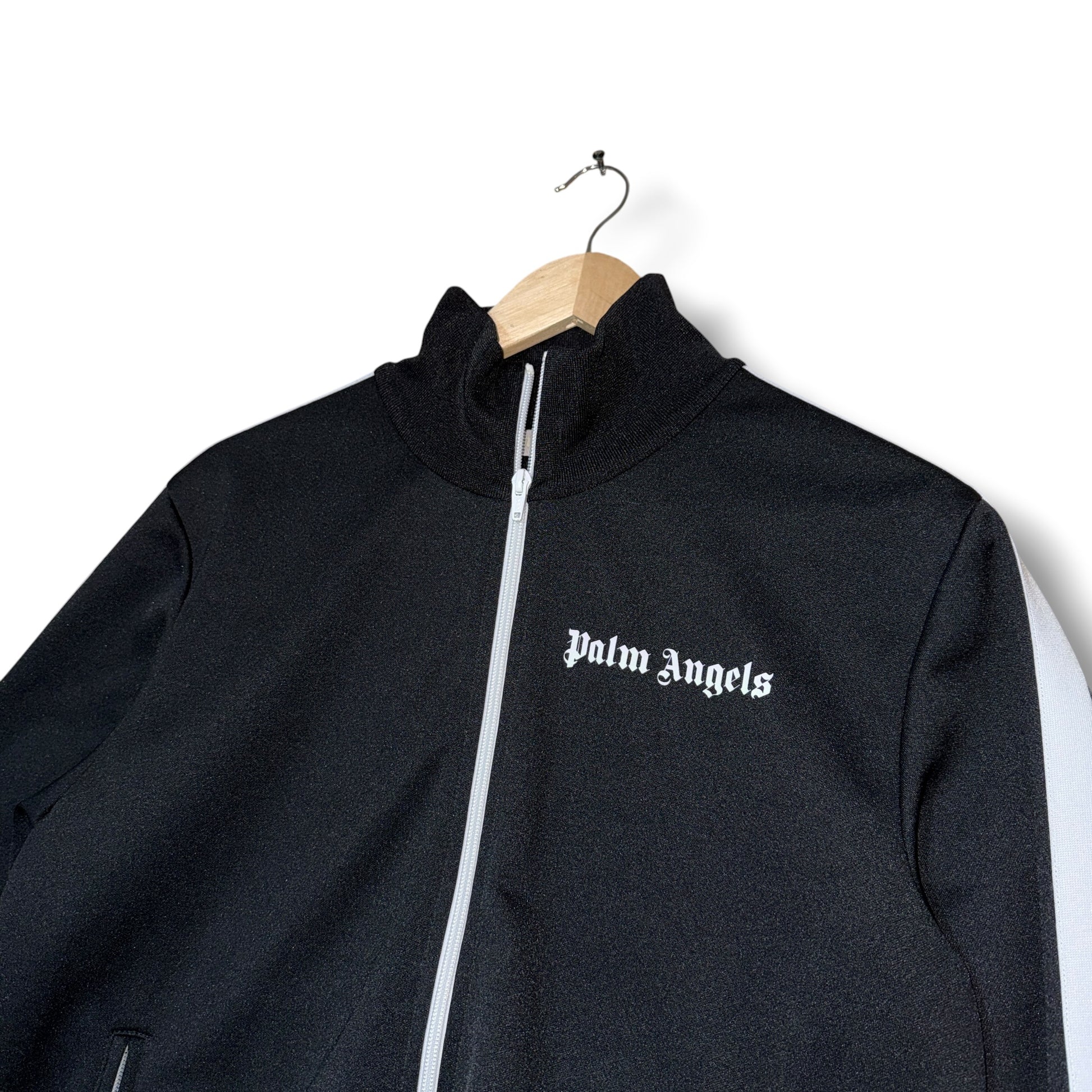 Palm Angels Zip-up Hoodie Black