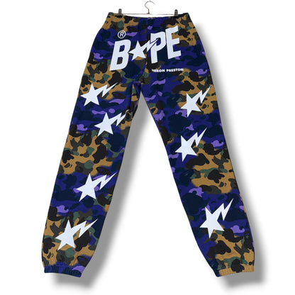 Heron Preston / Bape Track Pants Blue