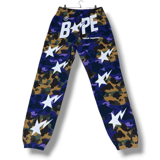 Heron Preston / Bape Track Pants Blue