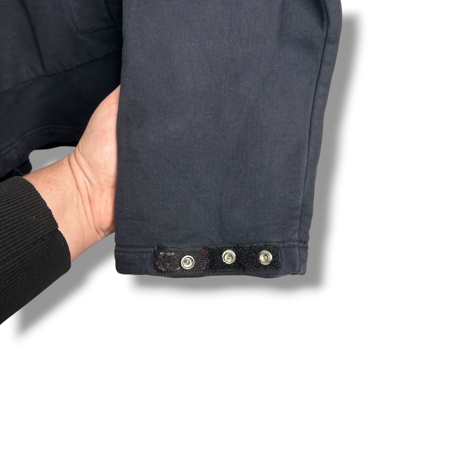 Stone Island Zip-up Hoodie Black