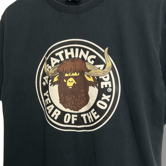 A Bathing Ape Graphic T-shirt Black Large