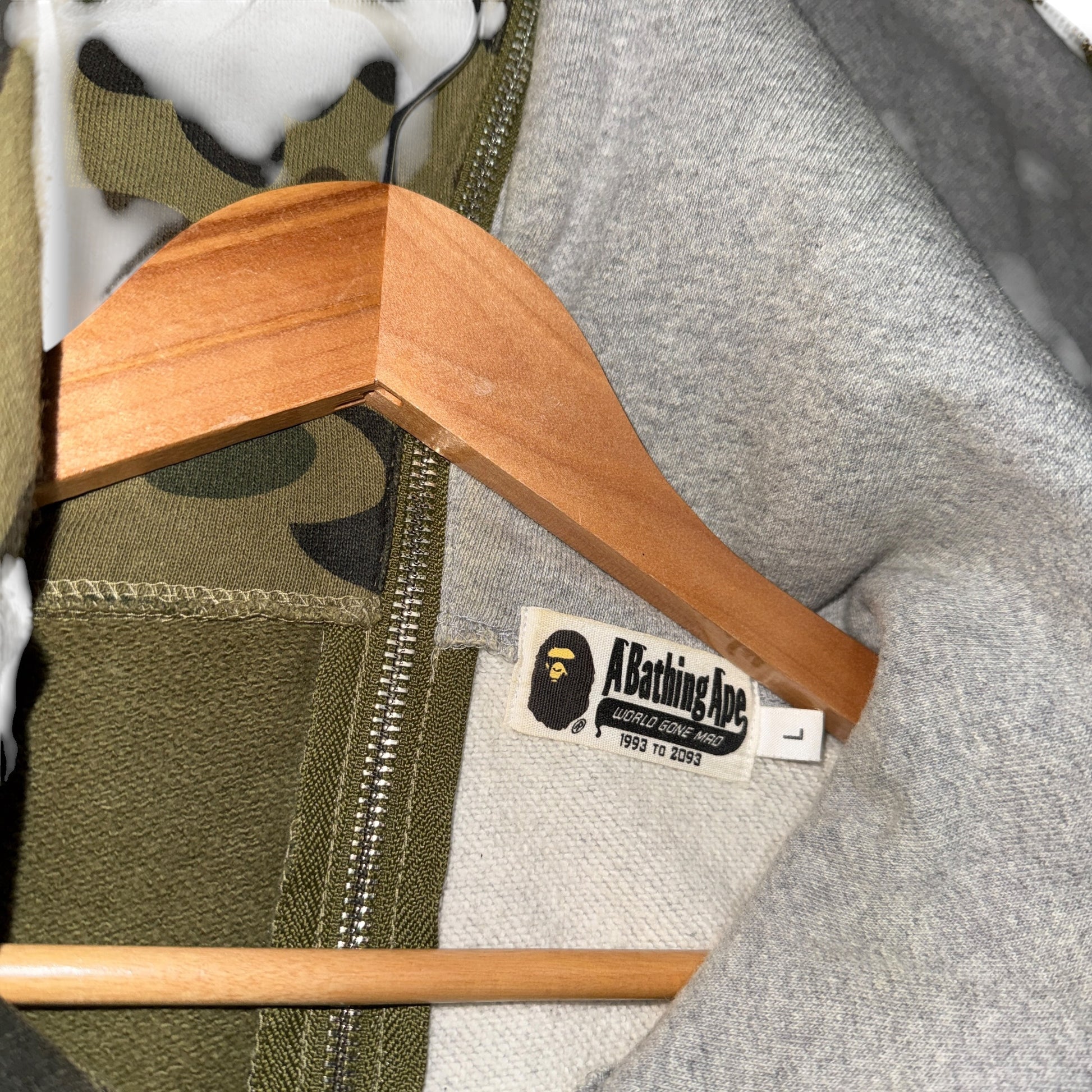 A Bathing Ape Hoodie Grey