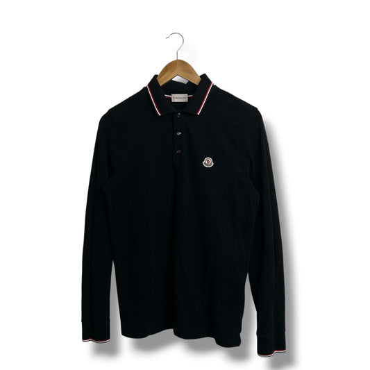 Moncler Polo Shirt Black Small