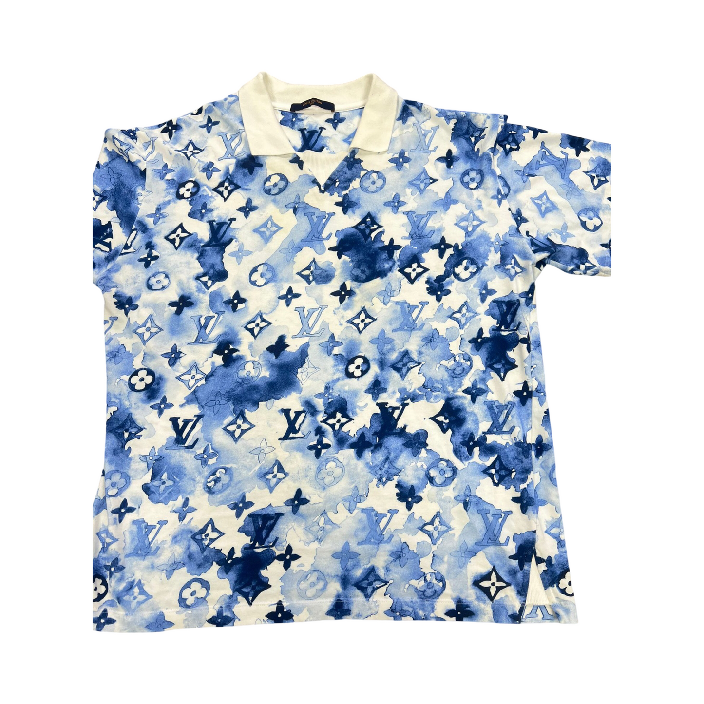 Louis Vuitton Watercolour Blue/White Polo