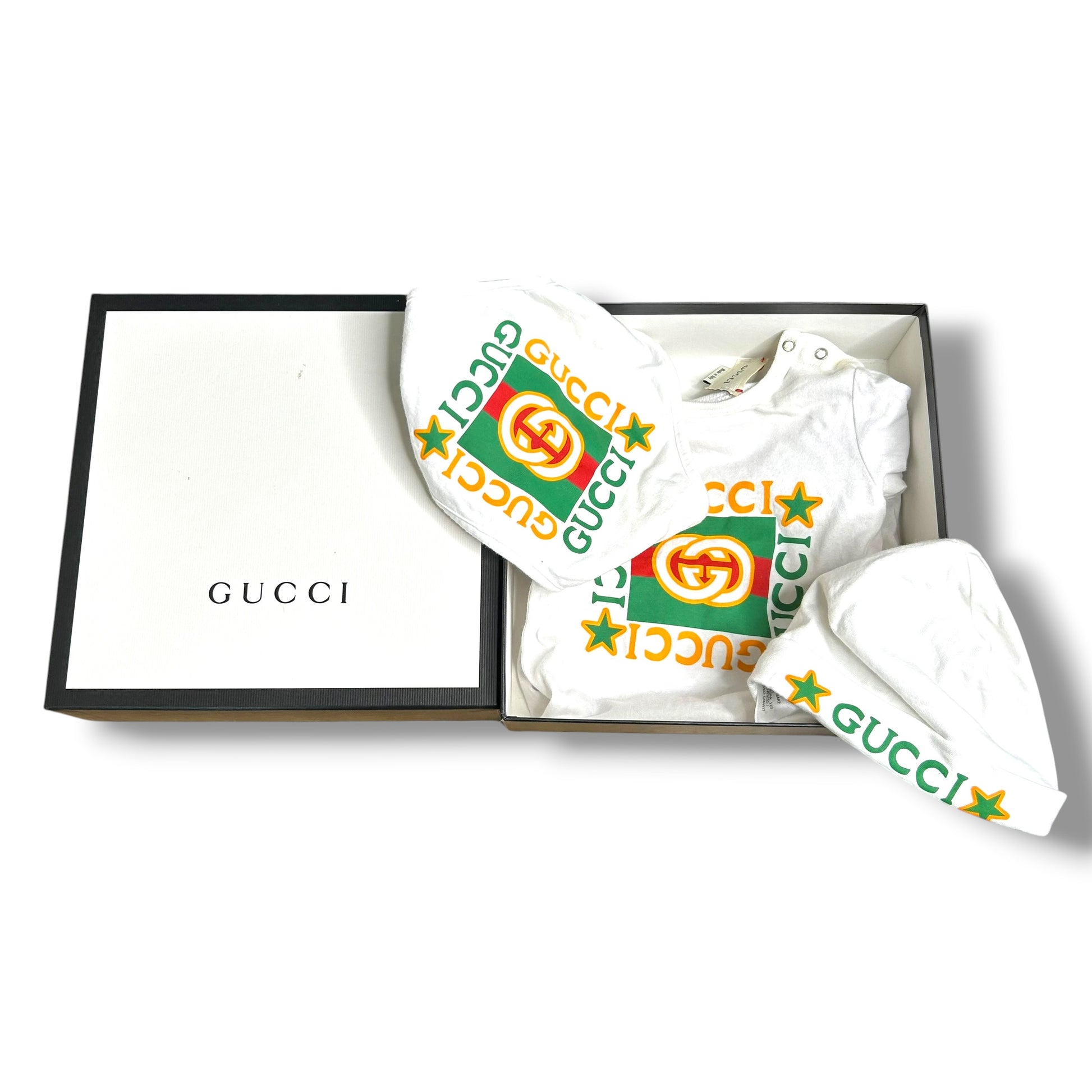 Gucci Baby Set White 0-3 Months
