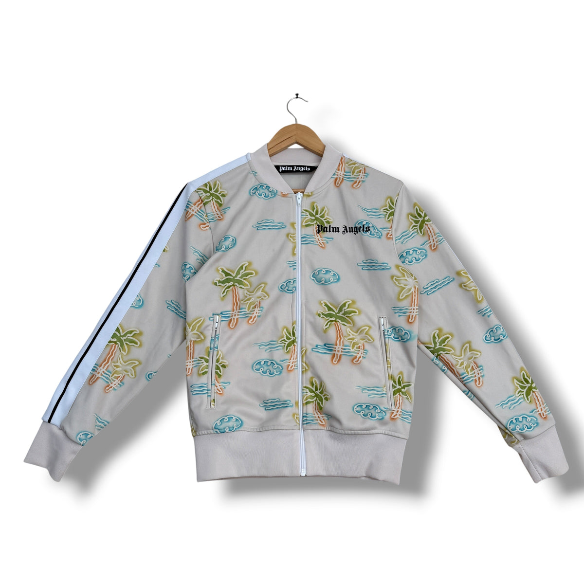 Palm Angels Track Jacket Beige