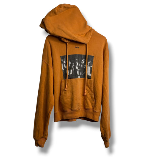 Off-white Hoodie Orange Large
