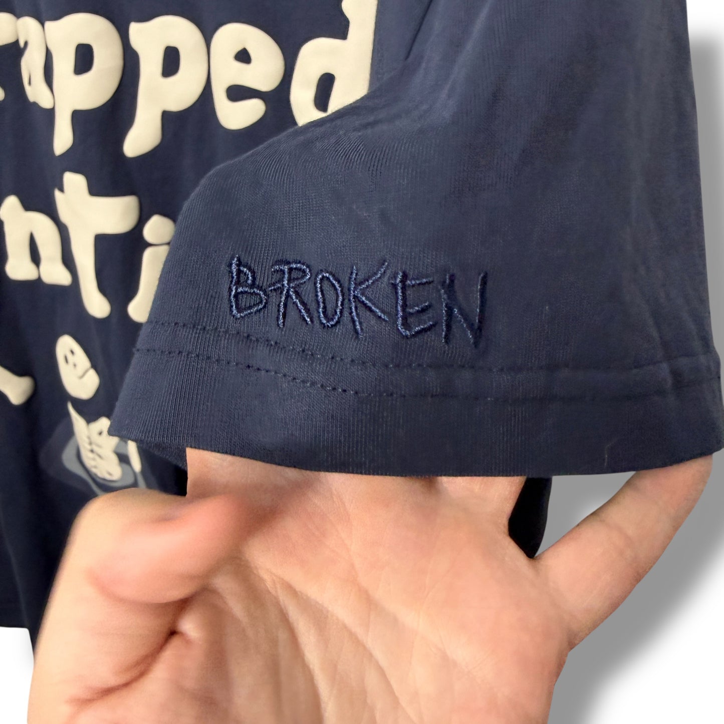 Broken Planet Graphic T-shirt Navy