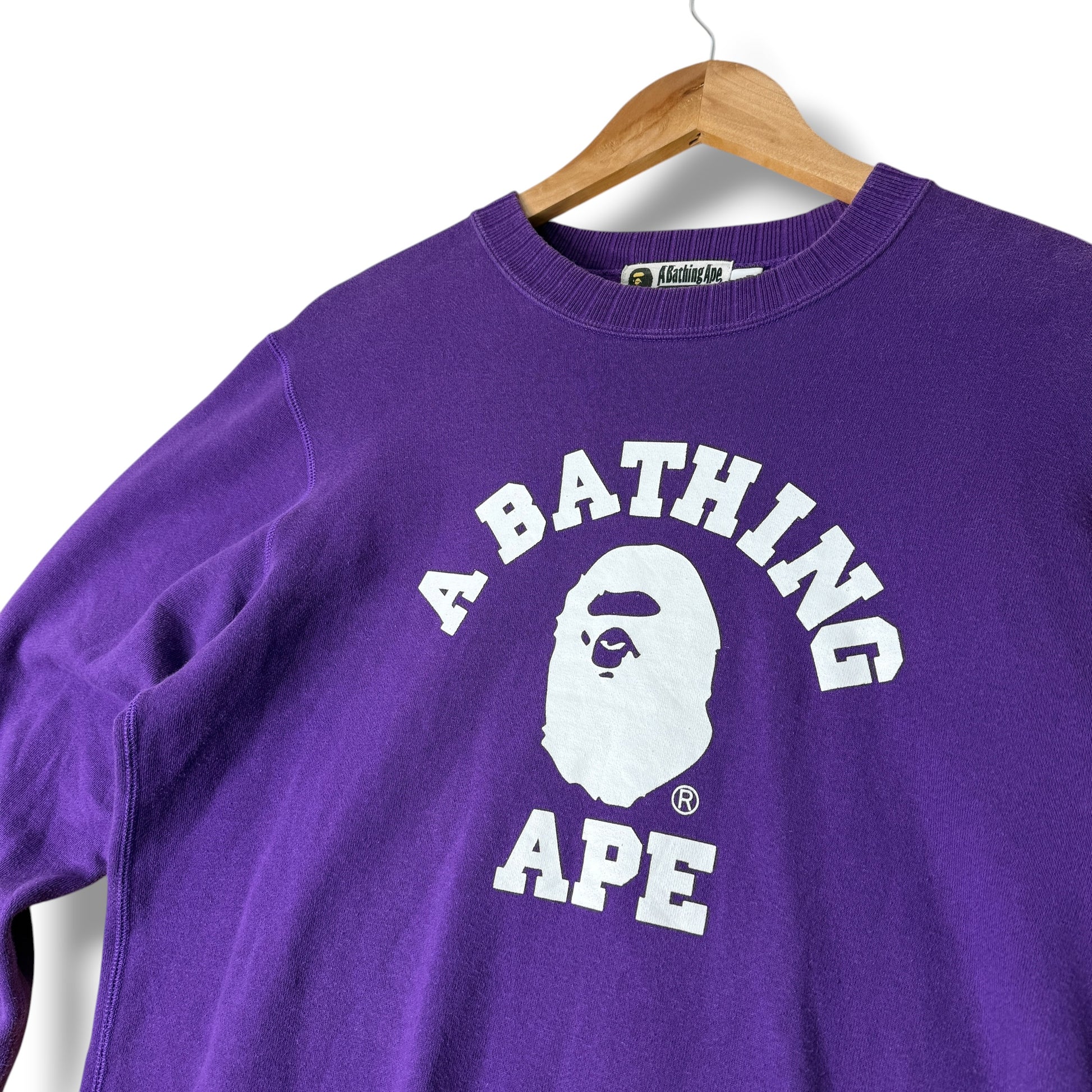 A Bathing Ape Sweatshirt Purple