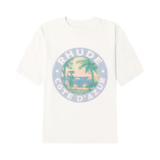 Rhude Lago Tee Vintage White