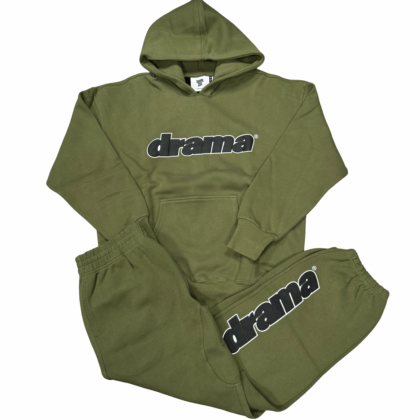 Drama Call Army Green Tracksuit Set