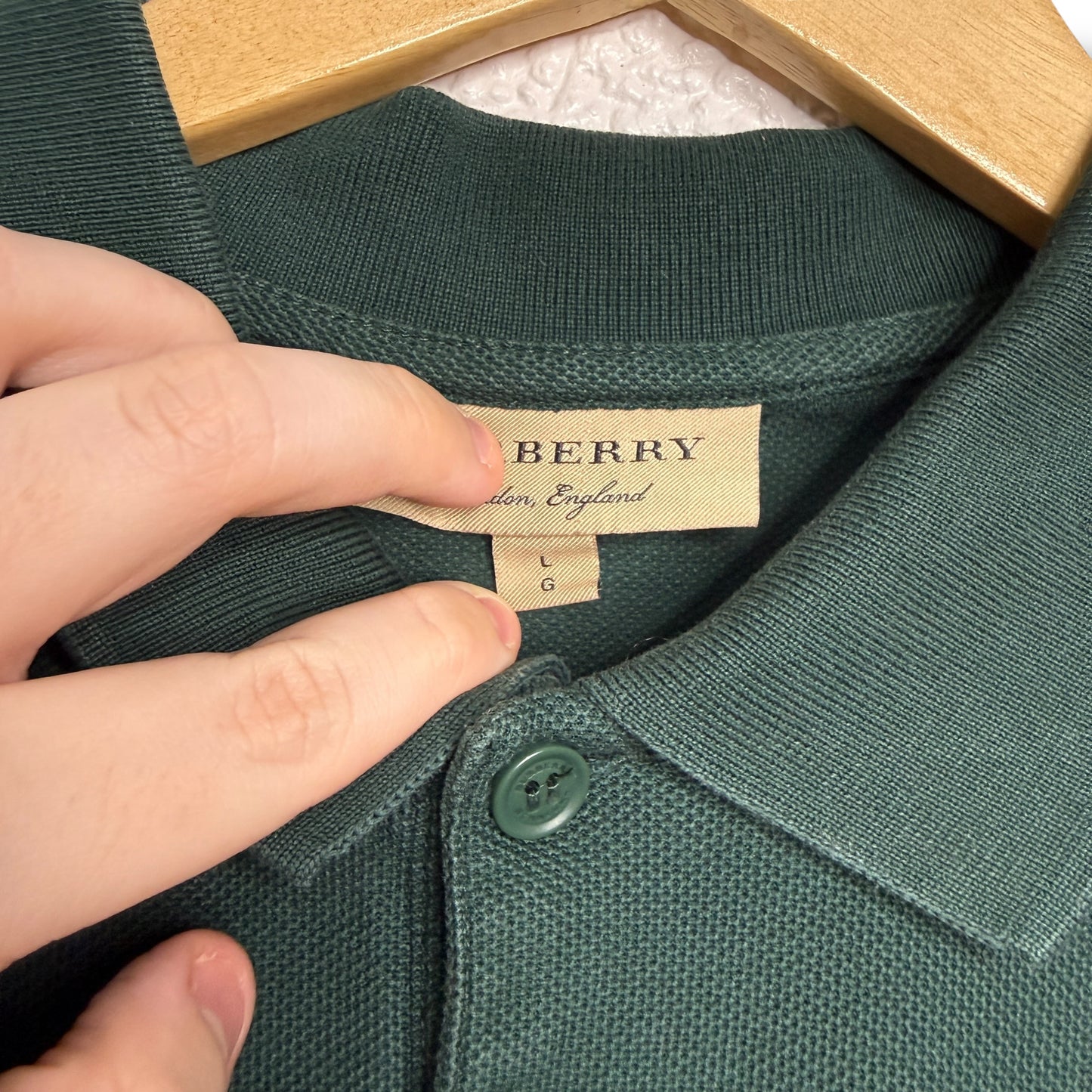 Burberry Polo Shirt Green