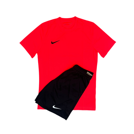 Nike Dri-Fit Set - Crimson Red/Black