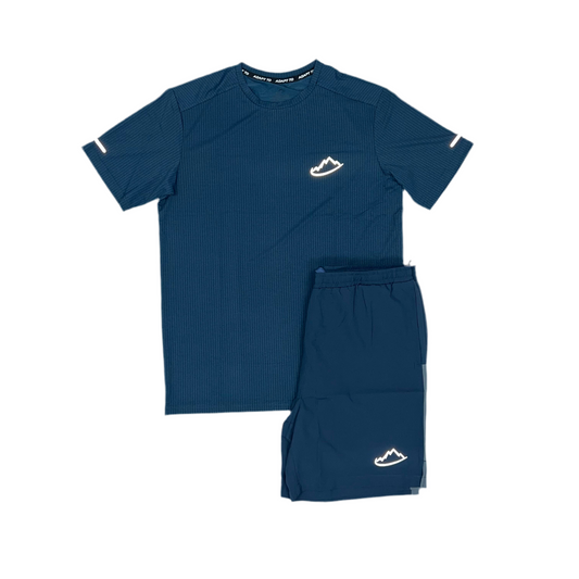 Adapt To Running 2.0 T-Shirt/Shorts Set - Navy