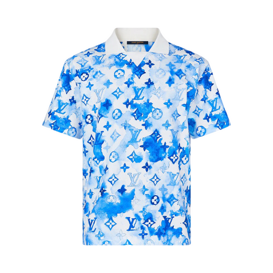 Louis Vuitton Watercolour Blue/White Polo