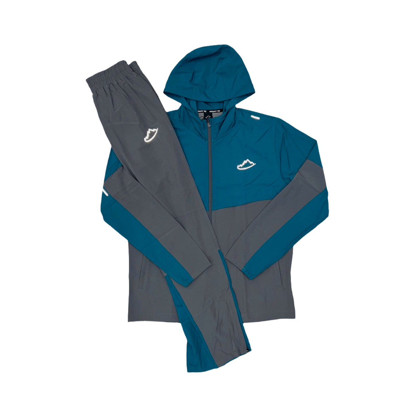 Adapt To Running 2.0 Tracksuit Set - Teal/Grey