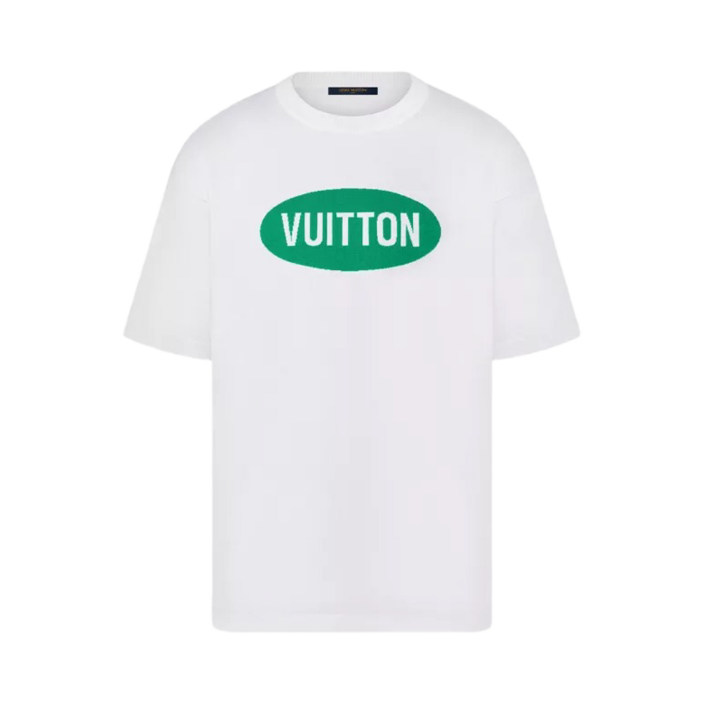 Louis Vuitton White T-Shirt Green Logo