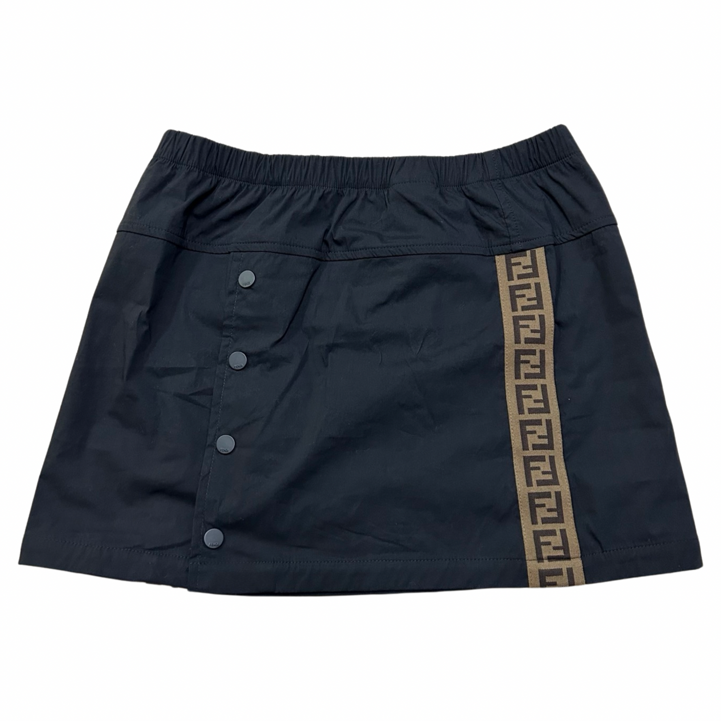 Fendi Junior Tape Skirt Black