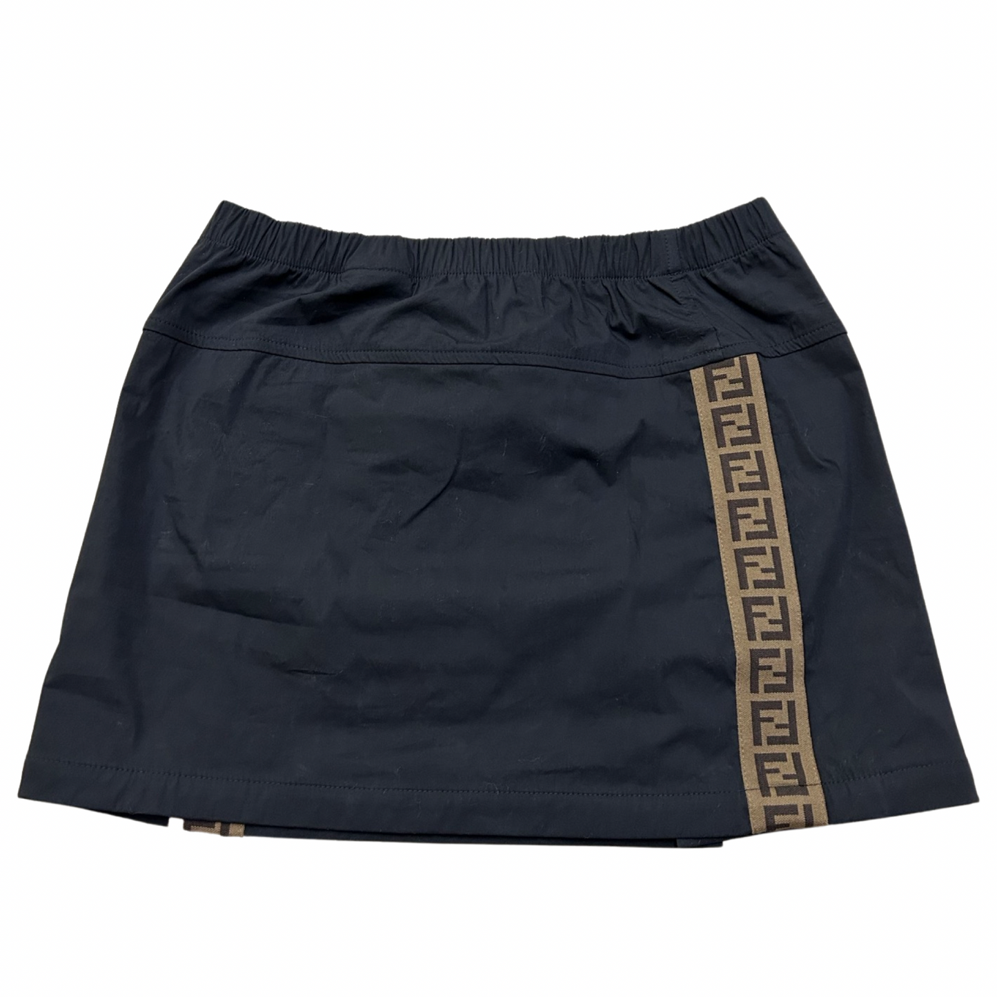 Fendi Junior Tape Skirt Black