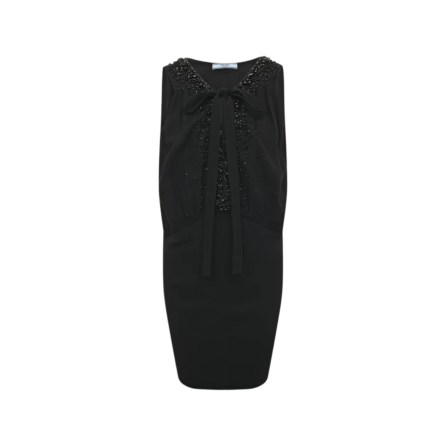 Prada Embellished Bead Dress Black