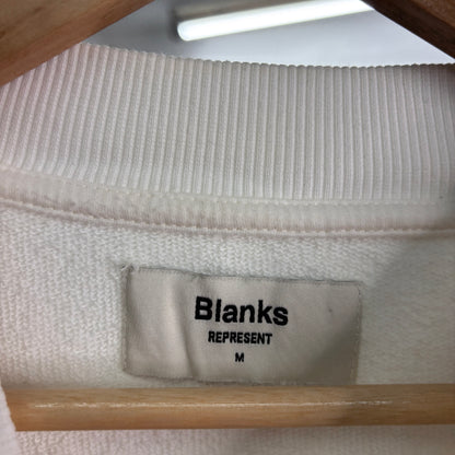 represent "blanks" jumper, medium oversized, white