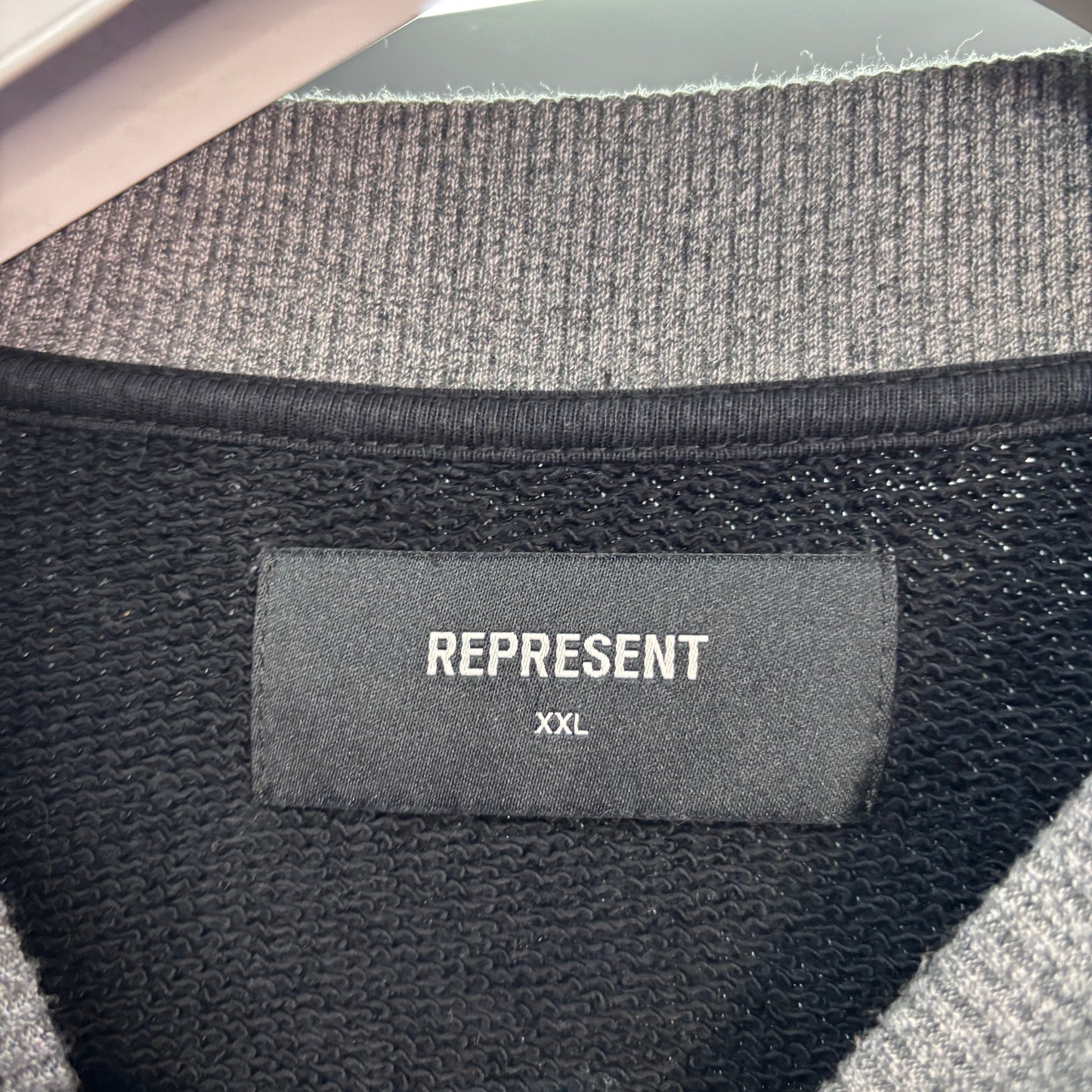 represent jumper, XXL, black & grey