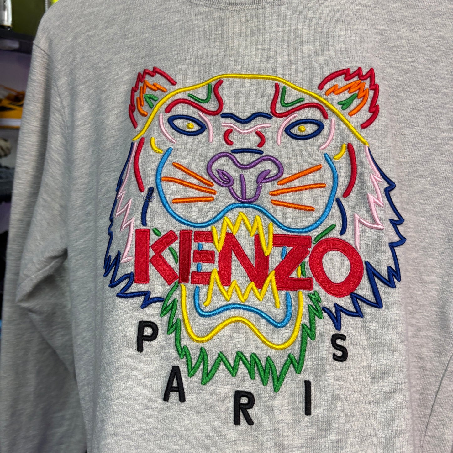 kenzo jumper, grey, MULTI, medium