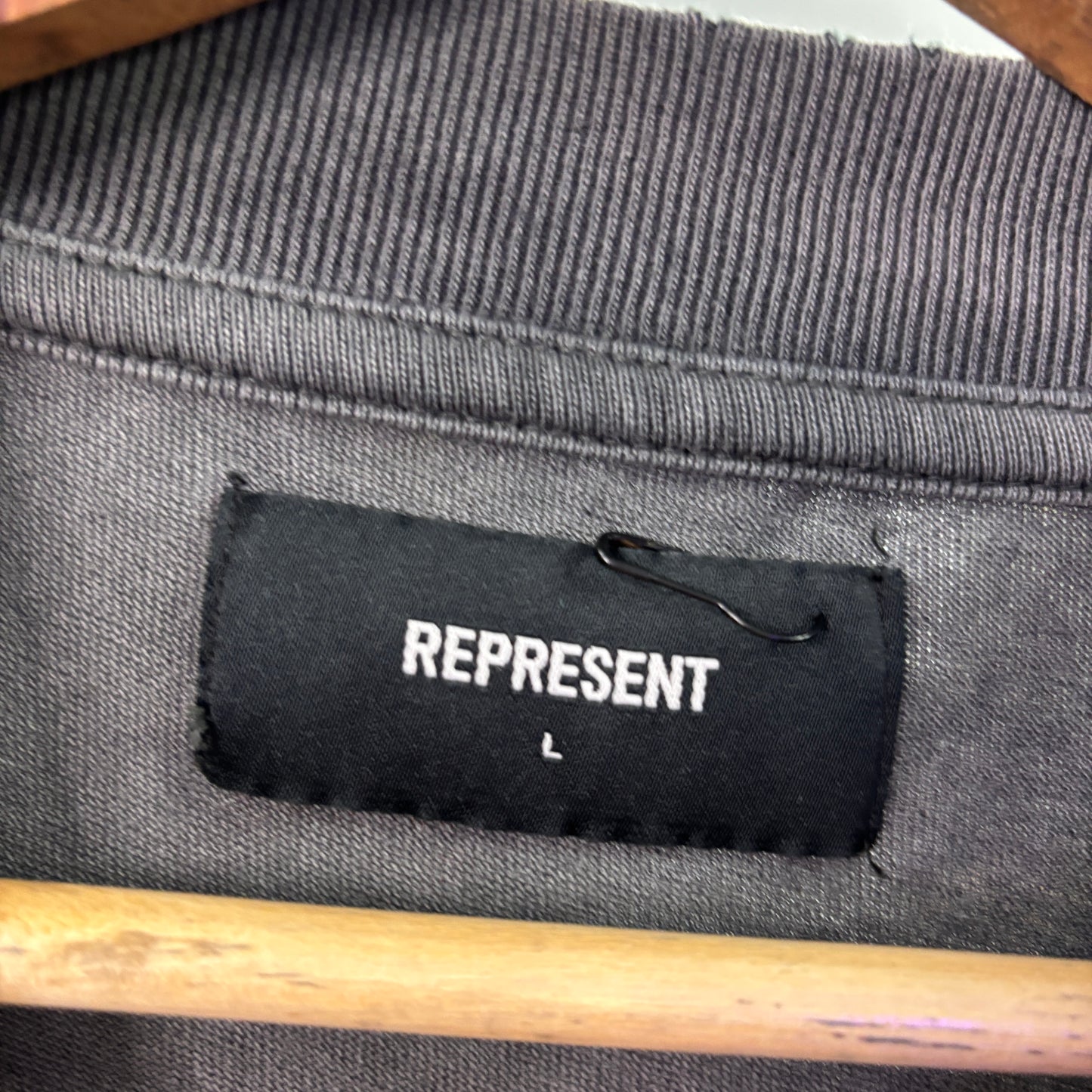 represent t-shirt, XS oversized, grey