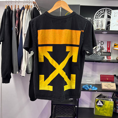 Offwhite t-shirt, black/ multi, XS oversized (slim medium)