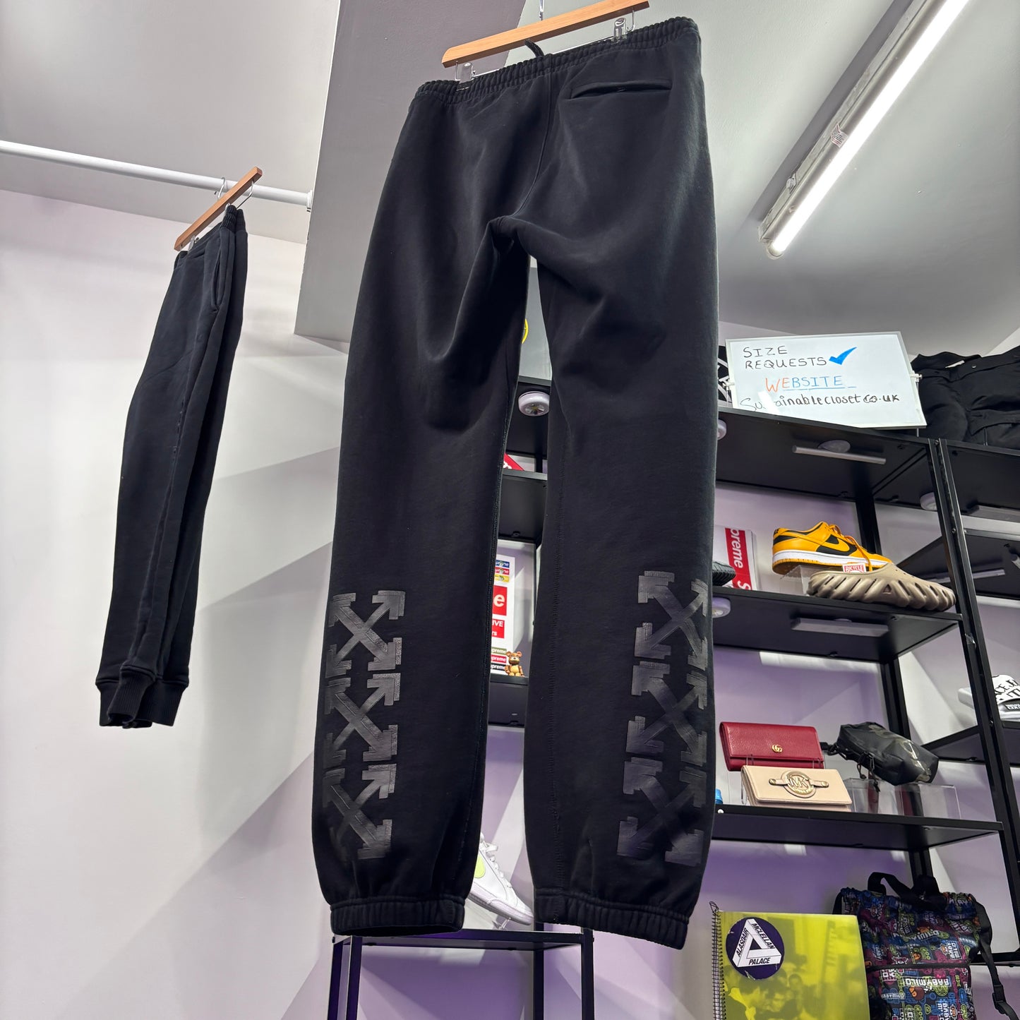 Offwhite jogger, black, medium relaxed