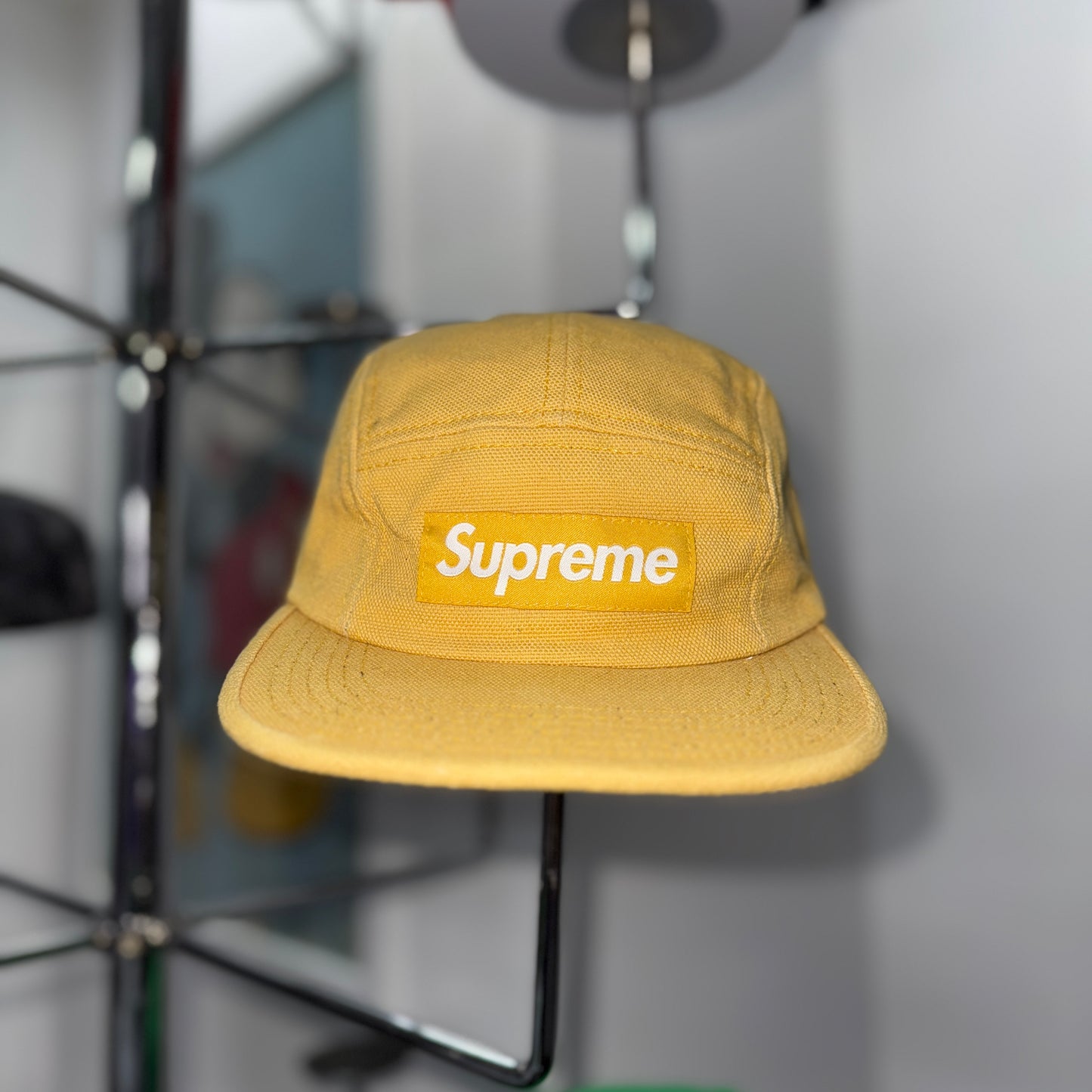 Supreme box logo Cap, Yellow