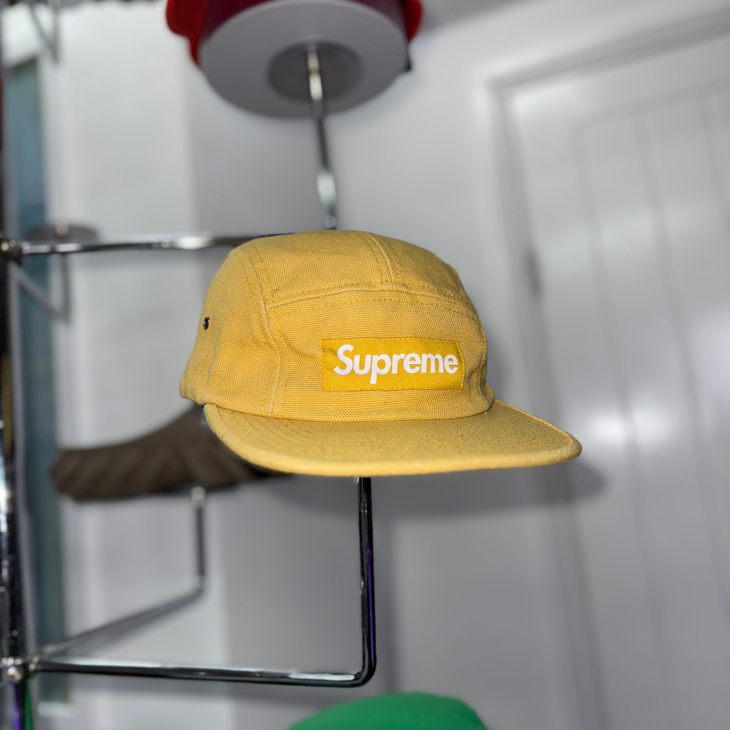 Supreme box logo Cap, Yellow